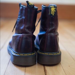 Vintage maroon doc martens
